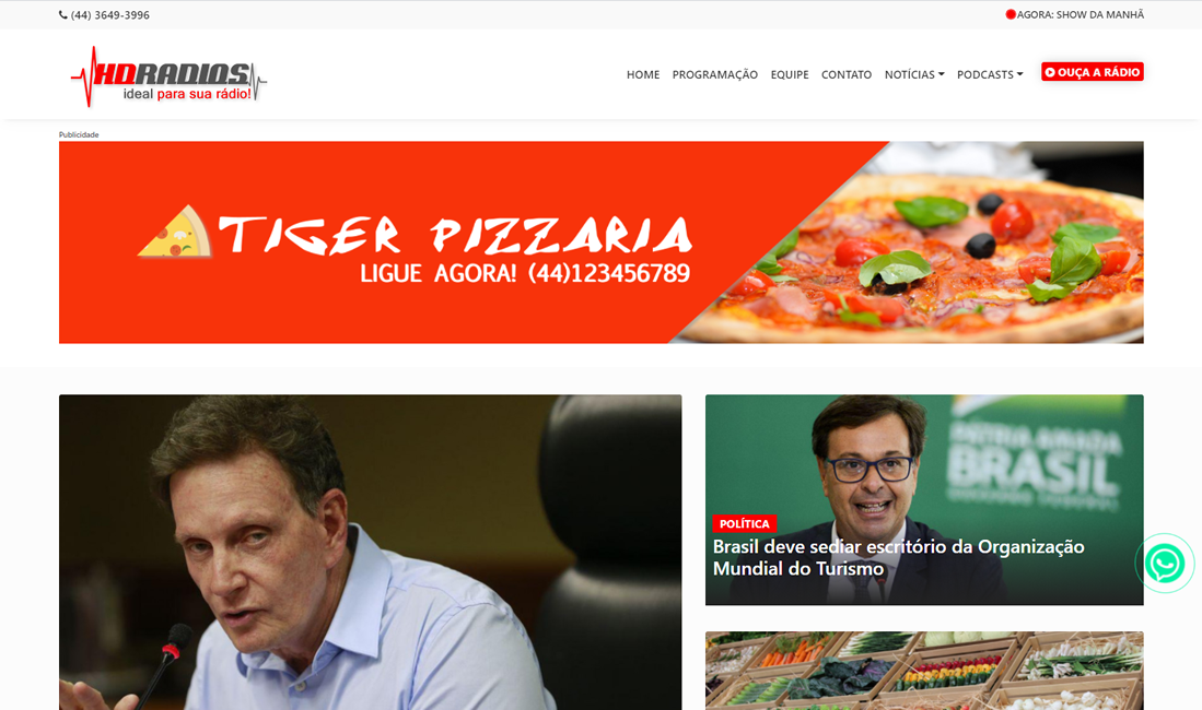 Site Administrável Modelo V-B